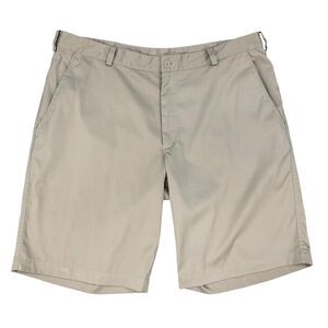 Nike Golf Tech Short Mens 38 Beige Dri Fit Flat Front High Rise Stretch Chino